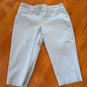 croft & barrow Light Blue Stretch Capri Pants